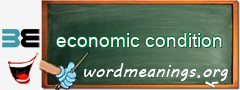 WordMeaning blackboard for economic condition